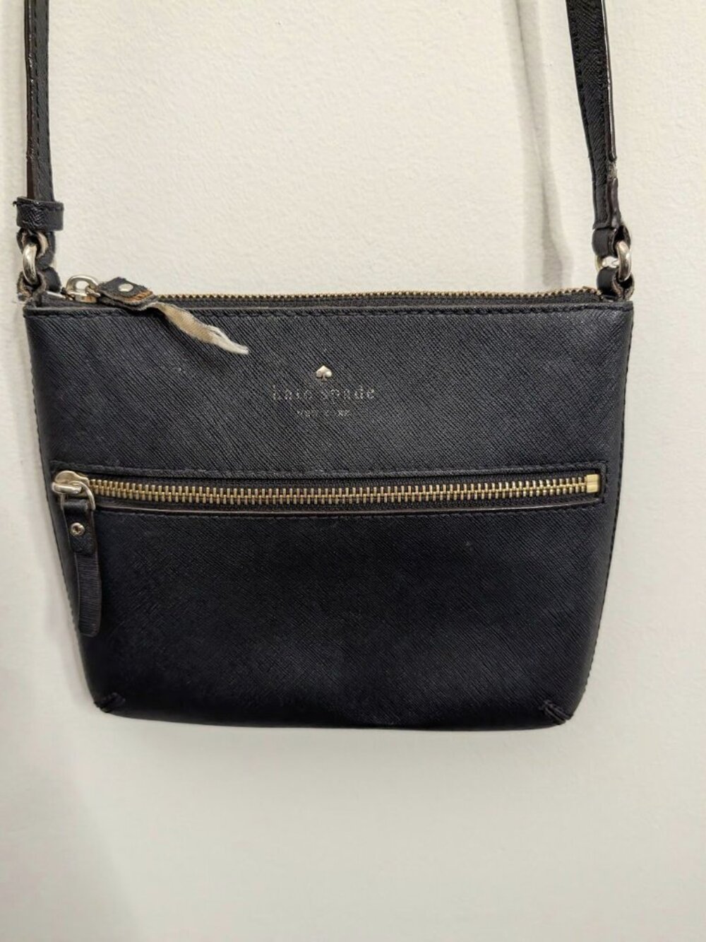 Kate Spade Black Saffiano Leather Crossbody Bag
